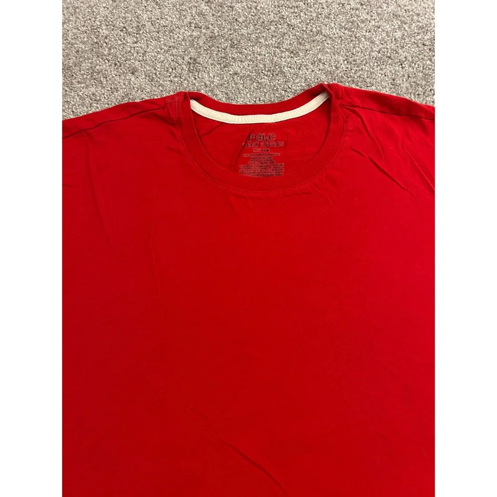 Vintage Polo Ralph Lauren TShirt Mens M Red Excellent Short Sleeve Pony Logo Tee